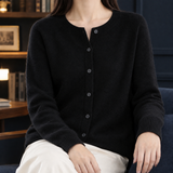 Daphne-Louise Wool Cardigan - Black