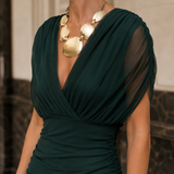 Soraya Draped Maxi Dress - Lead Product Detail