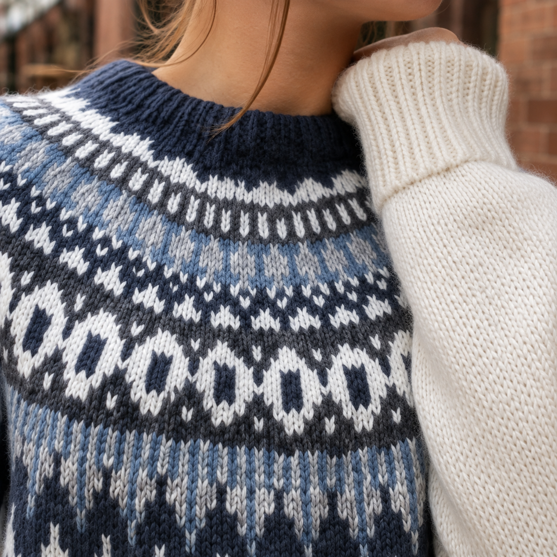 Giulia Fair Isle Sweater - Lead Product Detail