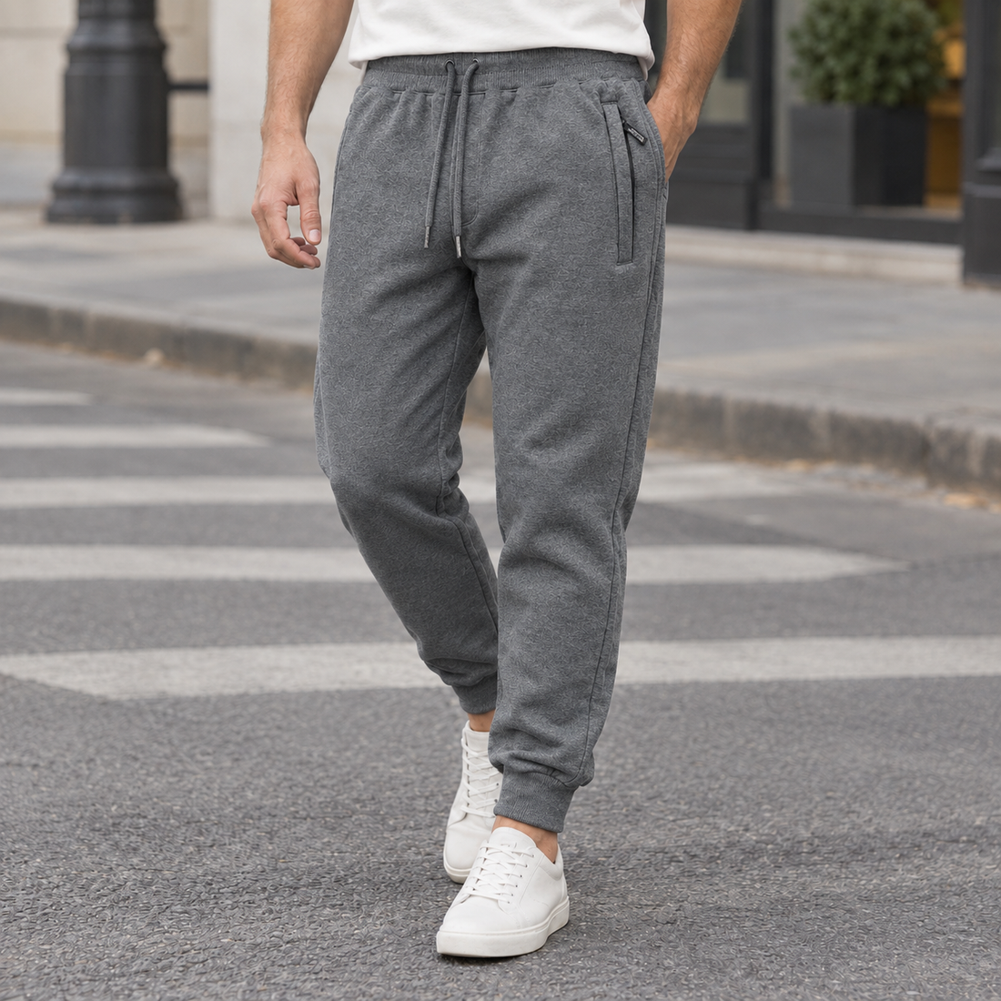 Montague Tapered Joggers - Pocket Dark Gray Leggings