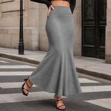 Natalia-Lane Mermaid Skirt - Gray