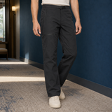 Romain Straight Leg Pants - Black