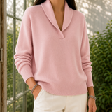 Cerys Shawl Sweater - Pink