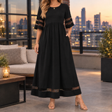 Ilaria-Skye Empire Maxi Dress - Black