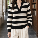 Gwendolyn-Faye Textured Sweater - Black