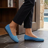 Sorrento Knit Ballet Flats - Bleu