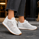 Lucca Woven Sneakers - White