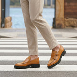 Santoro Monk Strap Shoes - Yellow