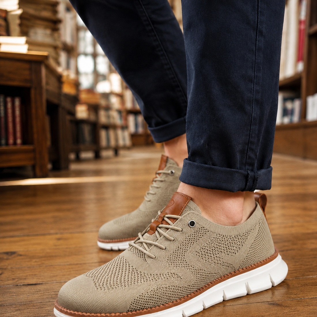 Nardini Knit Sneakers - Khaki
