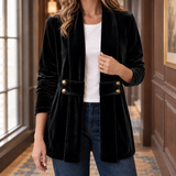 Romy-Rae Open Front Jacket - Black