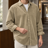 Eric Corduroy Overshirt - Khaki