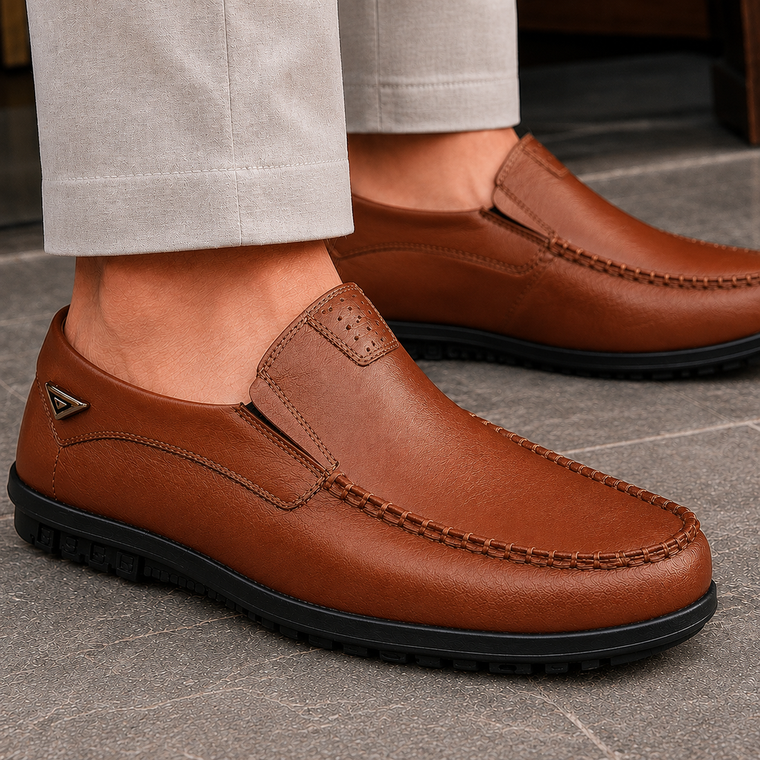 Silvestri Slip-On Loafers - Brown