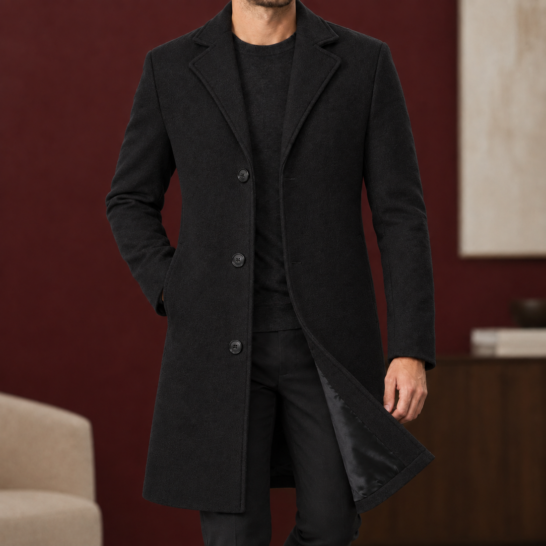 Samuel Tailored Coat - Black