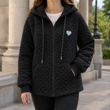 Melisande Waffle Jacket - Black