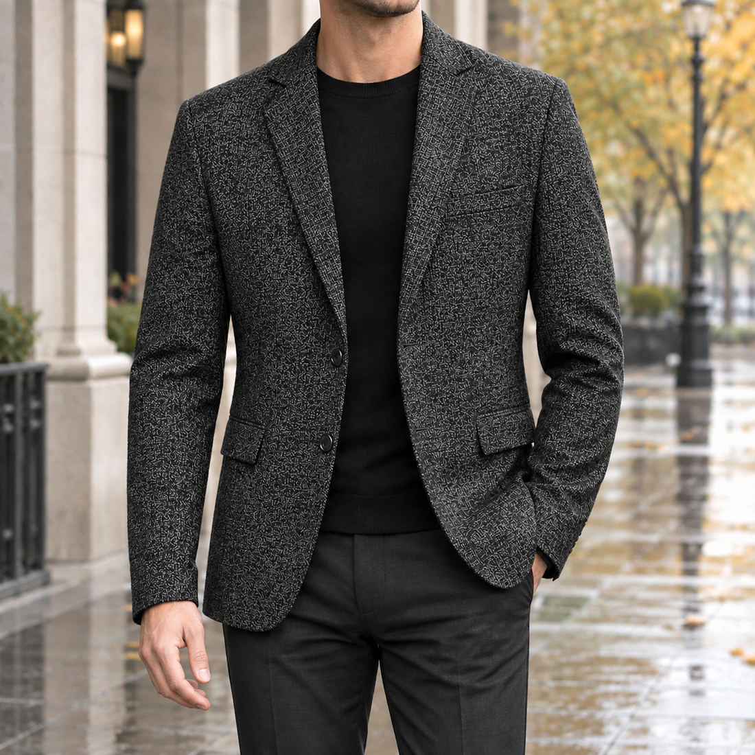Charlie-Tate Slim Blazer - Black