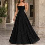 Lena Floral Maxi Dress - Black