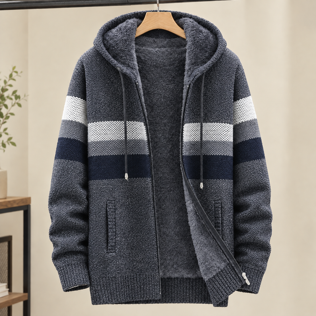 Archambault Hooded Sweater - Dark Gray