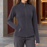 Hyacinth-Marie Stand Collar Jacket - Dusk Gray