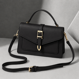 Siena Buckle Satchel - Musta