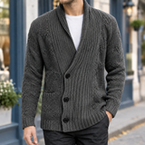 Thaddeus Shawl Cardigan - Dark Gray