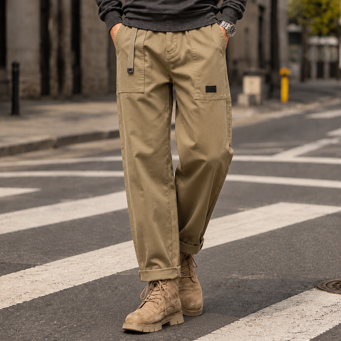 Fabian Relaxed Pants - Khaki
