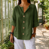 Marisol Relaxed Blouse - Army Green