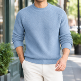 Oswin Ribbed Sweater - Light Blue