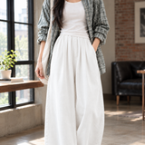 Joelle-Jane Wide-Leg Overshirt - White