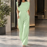 Nicole-Lane Tailored Jumpsuit - Light Green