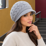 Allington Cable Knit Cap - Gray