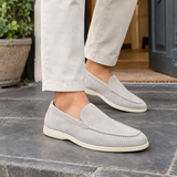 Foligno Suede Loafers - Light Gray