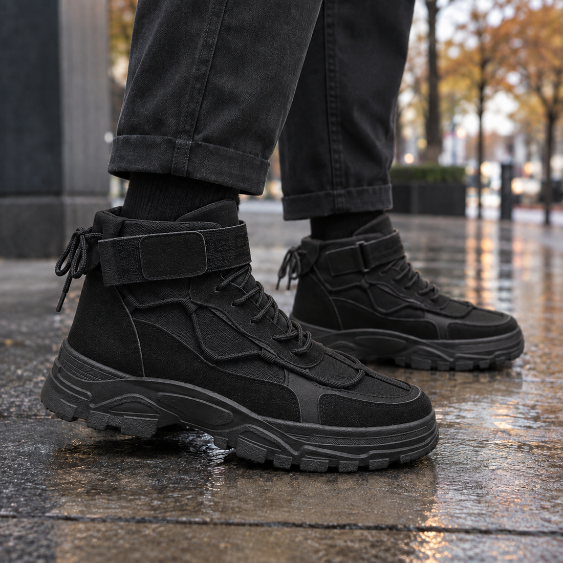 Savoia Suede Boots - Black