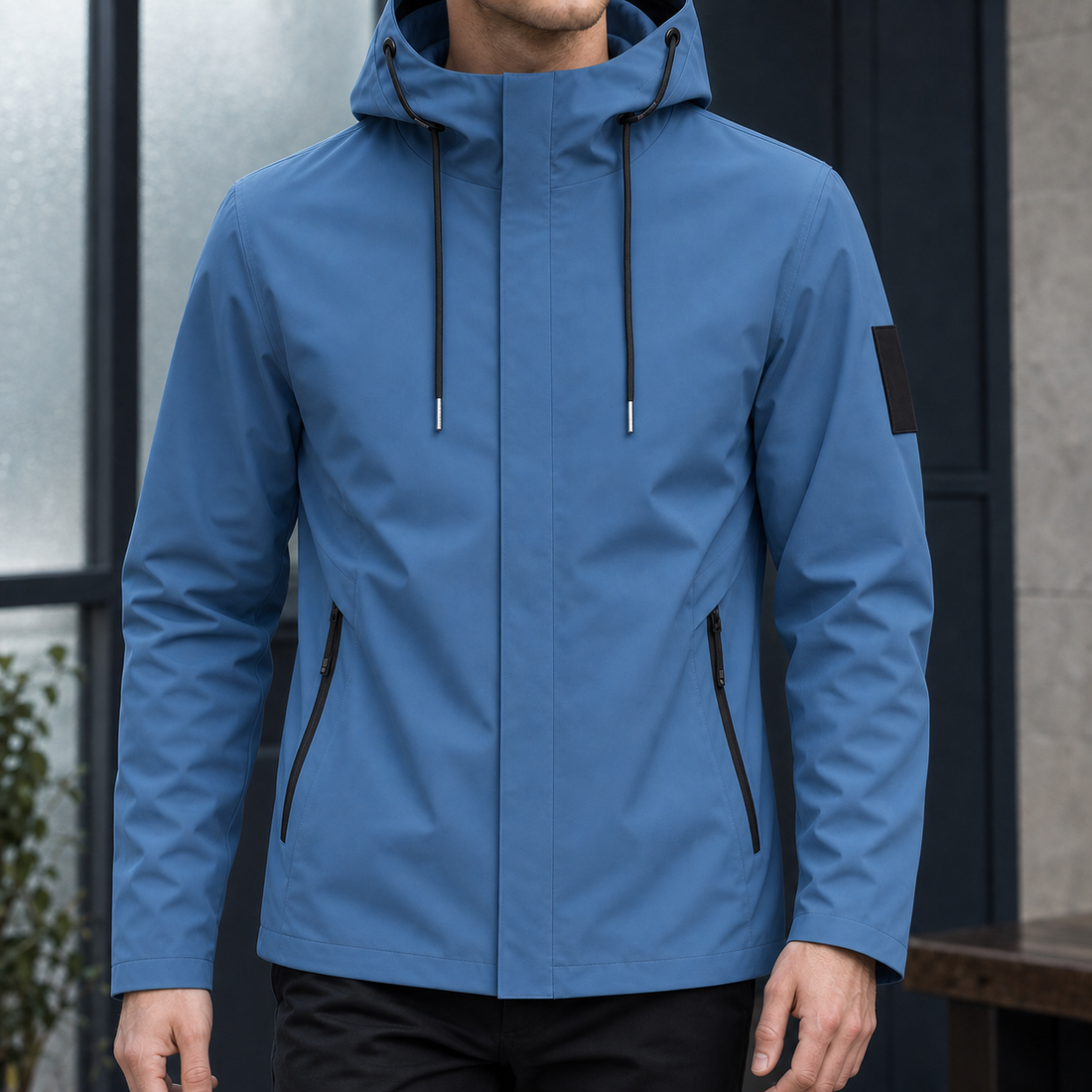 Harry Hooded Jacket - Blue