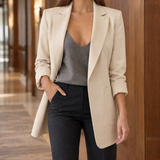 Renata-Rose Slim Blazer - Khaki