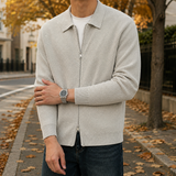 Lancelot-Grey Textured Jacket - Light Gray