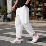 Pascal Relaxed Capri Pants - White