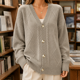 Iris-Hope Textured Sweater - Khaki