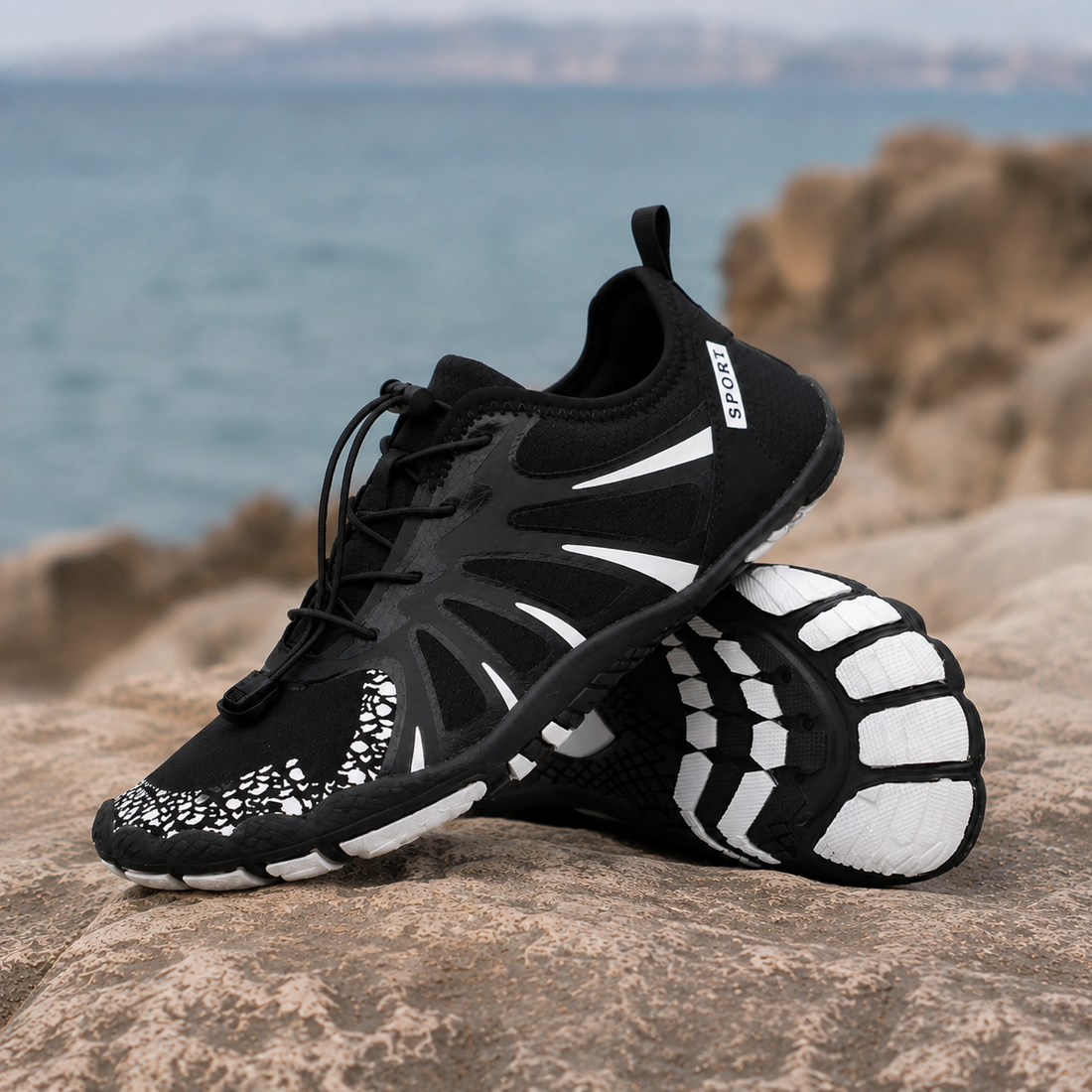 Fiorella Barefoot Water Shoes - Black