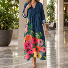 Navy Floral