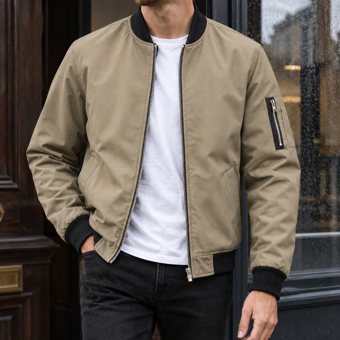 Celestin Bomber Jacket - Khaki