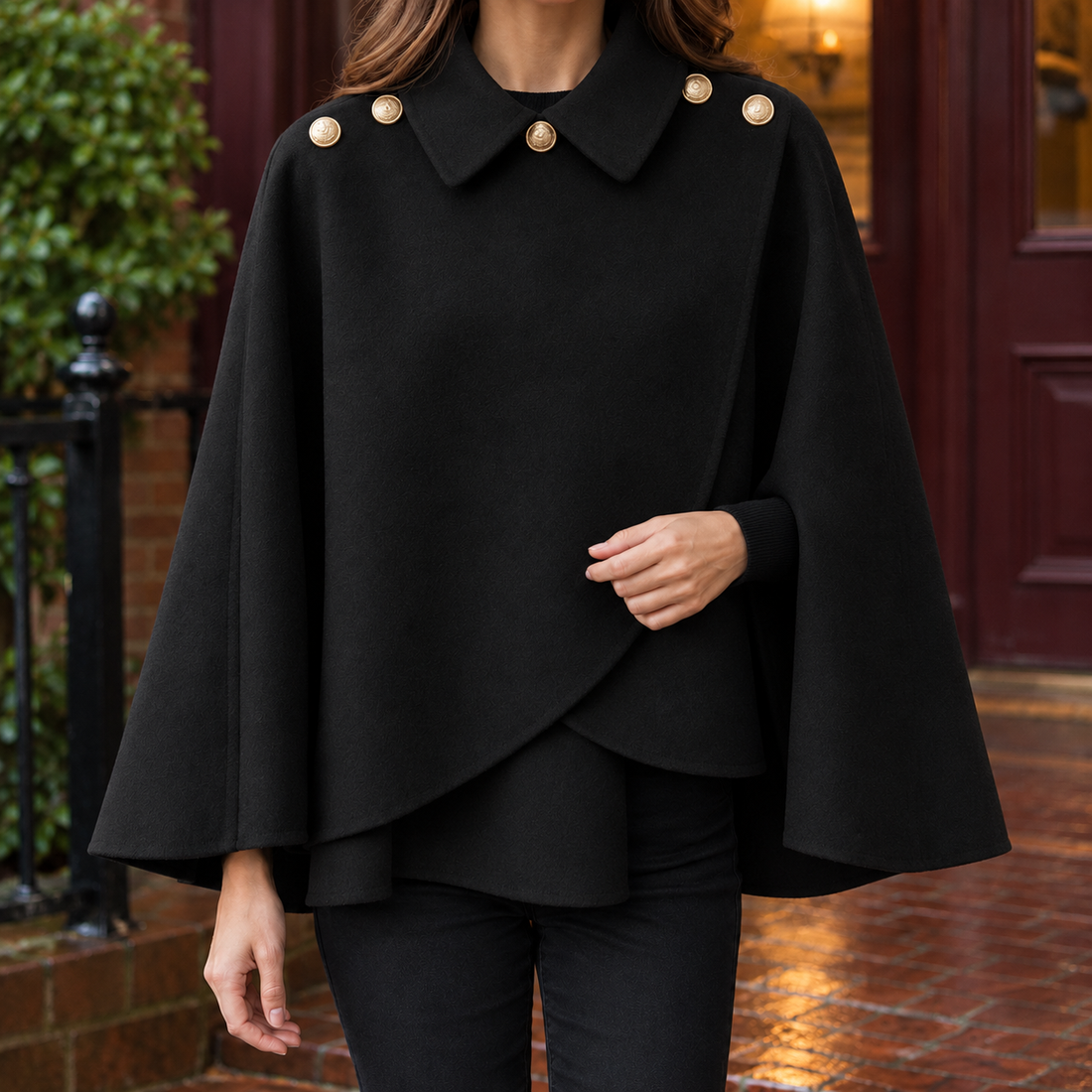 Riley-June Cape Jacket - Black