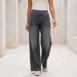 Sofia Wide Leg Pants - Gray