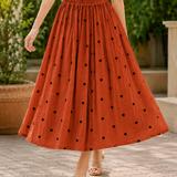 Ariadne Midi Skirt - Orange