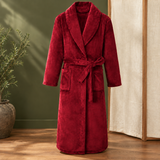 Tavelli Plush Bathrobe - Red