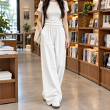 Geraldine Wide Leg Pants - White