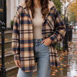 Andrina-Belle Hooded Jacket - Brown