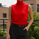 Daphne Turtleneck Sweater - Red
