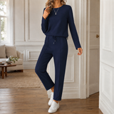 Tallulah-June Relaxed Set - Navy Blue
