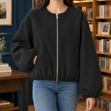Lucinda Balloon Sleeve Jacket - Black