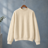 Philippa-Belle Mock Neck Sweatshirt - Khaki